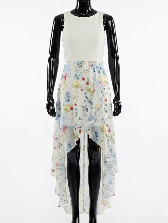 Ever New Dresses & Skirts - Ever New Melbourne Floral High-Low Flowy White Dress Size 10 Midi Maxi Wedding